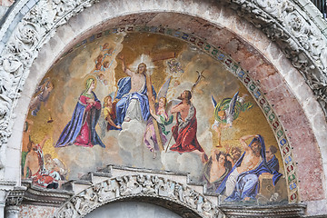 Image showing Mosaic on Basilica of Saint Mark