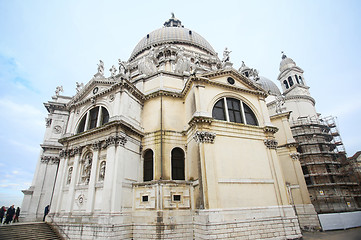 Image showing Low angle view of Santa Maria della Salute in Italy