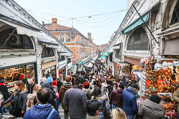 Image showing Rialto markets in Venice