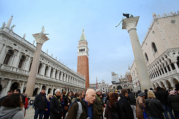 Image showing Columns of Saint Mark and Saint Theodore