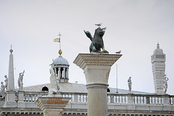 Image showing Columns of San Marco and San Todaro in Venice