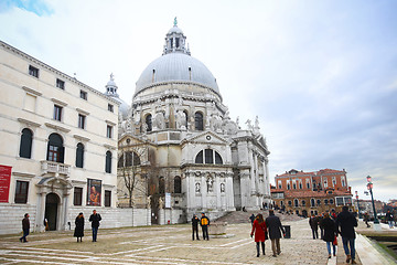 Image showing People sightseeing Santa Maria della Salute