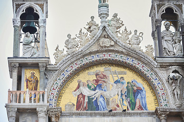 Image showing Mosaic on Basilica of Saint Mark in Venice