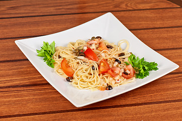 Image showing Pasta with vegetable