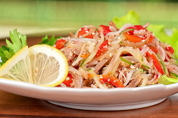 Image showing Fresh funchozy salad