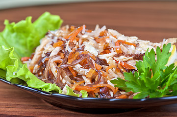 Image showing Fresh funchozy salad