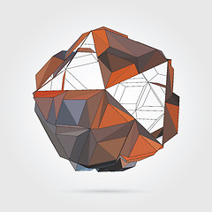 Image showing Vector. Abstract 3D geometric illustration.