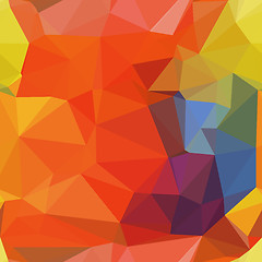 Image showing Polygonal colorful backdrop