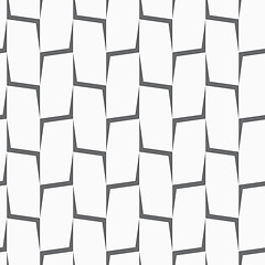 Image showing Repeating ornament vertical gray corners