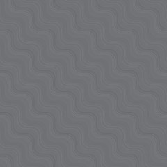 Image showing Repeating ornament many diagonal wavy lines gray texture