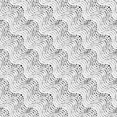 Image showing Repeating ornament of dotted wavy texture