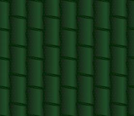 Image showing Textured ornament with dark green bamboo