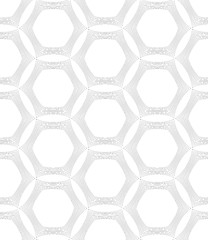 Image showing Repeating ornament many lines forming hexagons