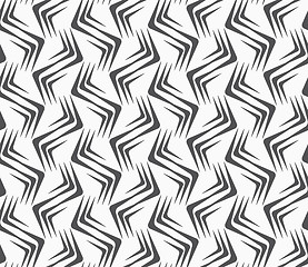 Image showing Repeating ornament vertical wavy corners