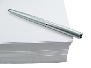 Image showing Pen and paper