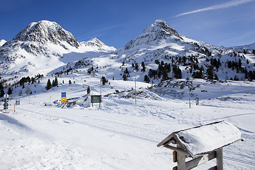 Image showing Border crossing Staller Sattel from Italy to Austria