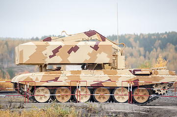 Image showing Buratino loading transport. TOS-1A system. Russia