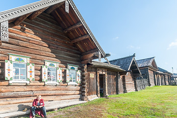 Image showing Wooden estate of peasant of 19th century