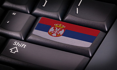 Image showing Flag on keyboard