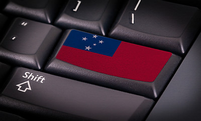 Image showing Flag on keyboard