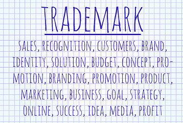 Image showing Trademark word cloud