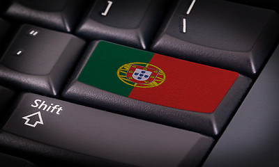 Image showing Flag on keyboard