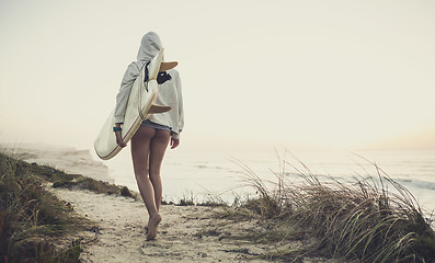 Image showing Surfer Girl