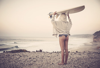 Image showing Surfer Girl