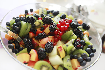 Image showing fresh fruit salad