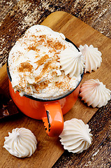 Image showing Hot Chocolate with Meringues