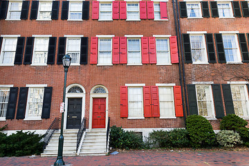 Image showing Philadelphia townhouses