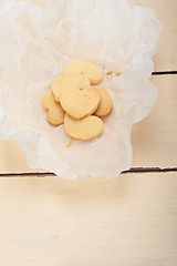 Image showing heart shaped shortbread valentine cookies