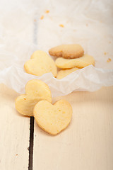 Image showing heart shaped shortbread valentine cookies