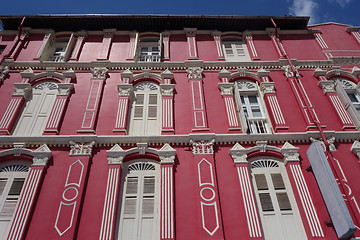 Image showing Traditional building in Chinatown of Singapore