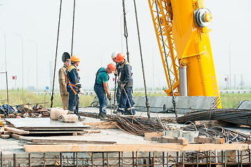 Image showing Bridge construction site