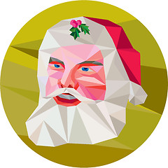 Image showing Santa Claus Father Christmas Low Polygon