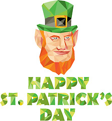 Image showing Leprechaun St Patrick's Day Low Polygon