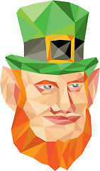 Image showing Leprechaun Head Low Polygon