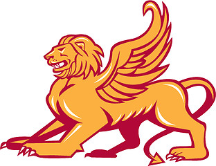 Image showing Winged Lion Side Retro