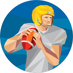 Image showing American Football Quarterback QB Low Polygon