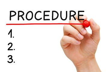 Image showing Procedure List