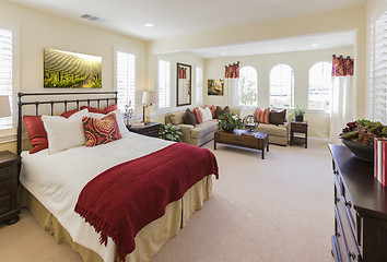 Image showing Beautiful New Custom Bedroom Interior