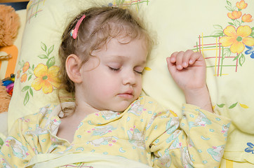 Image showing Girl sleeping in bed