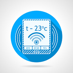 Image showing Heating remote controller vector icon