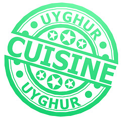 Image showing Uyghur cuisine stamp