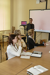 Image showing Female students in classroom