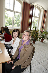 Image showing Female students in classroom