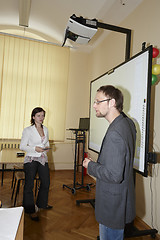 Image showing Female students in classroom