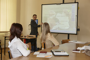 Image showing Female students in classroom