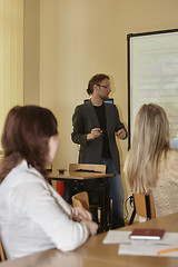 Image showing Female students in classroom